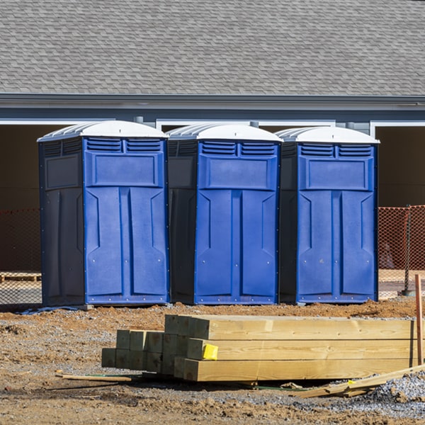 are there any restrictions on where i can place the portable restrooms during my rental period in Little Creek